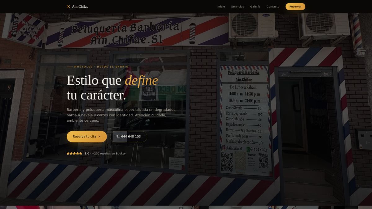 Peluqueria Barberia Ain.Chifae.Sl